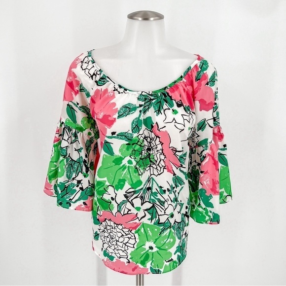 Floral Voom By Joy Han blouse - Picture 1 of 4